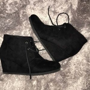 Wedge booties
